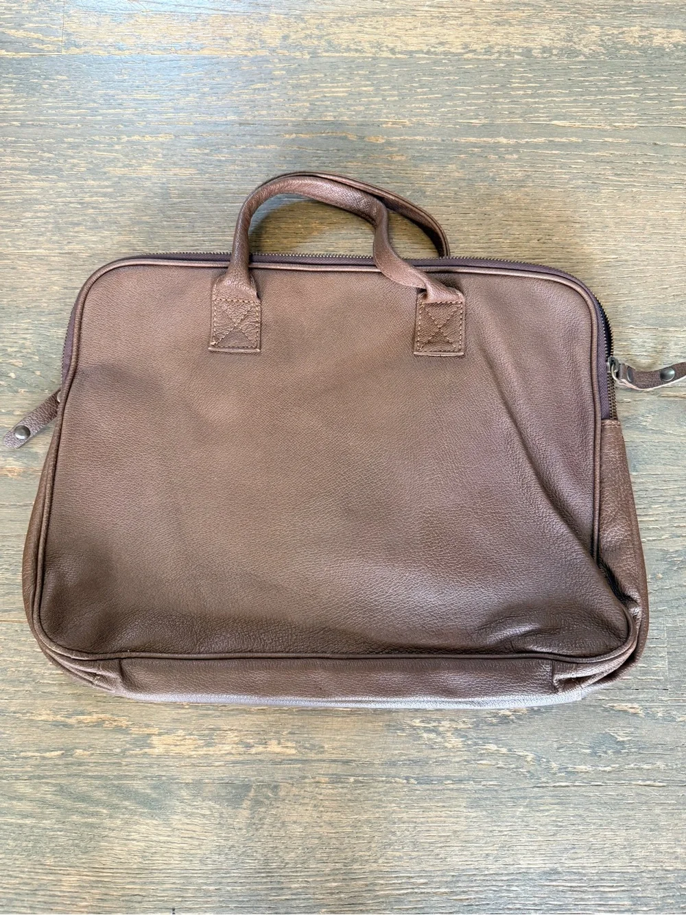 Campomaggi vintage Men's Brown genuine Leather Briefcase